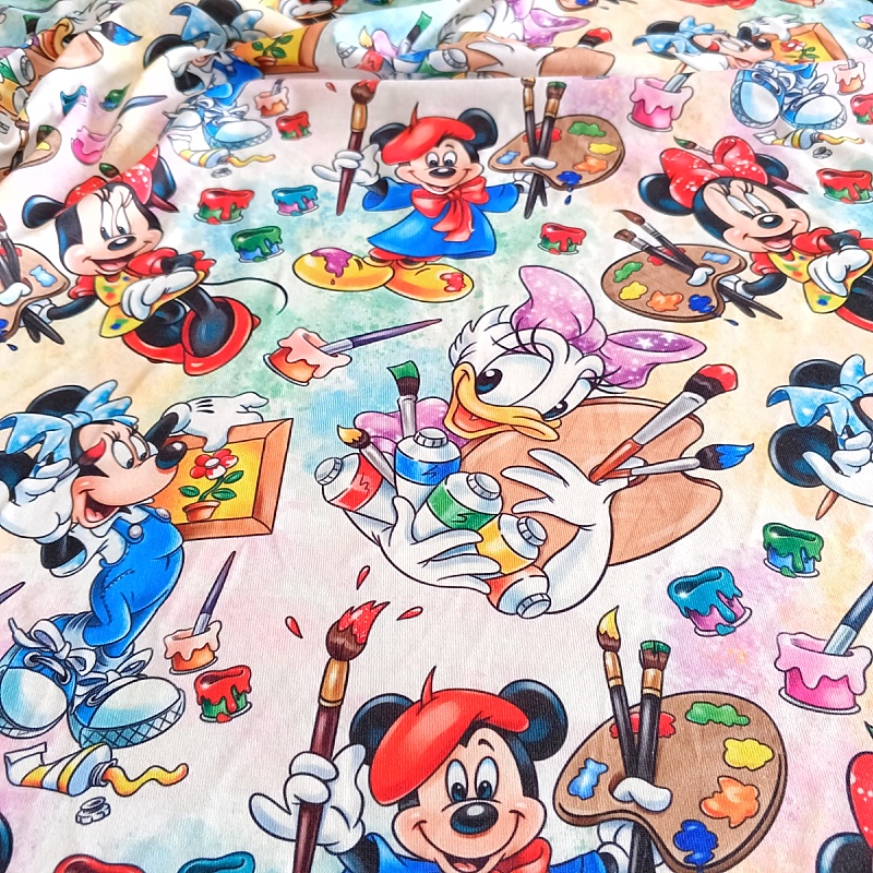Mickey%20Mouse&Friends%20Likralı%20Süprem%20Penye%20Kumaş%20-%20En:185cm