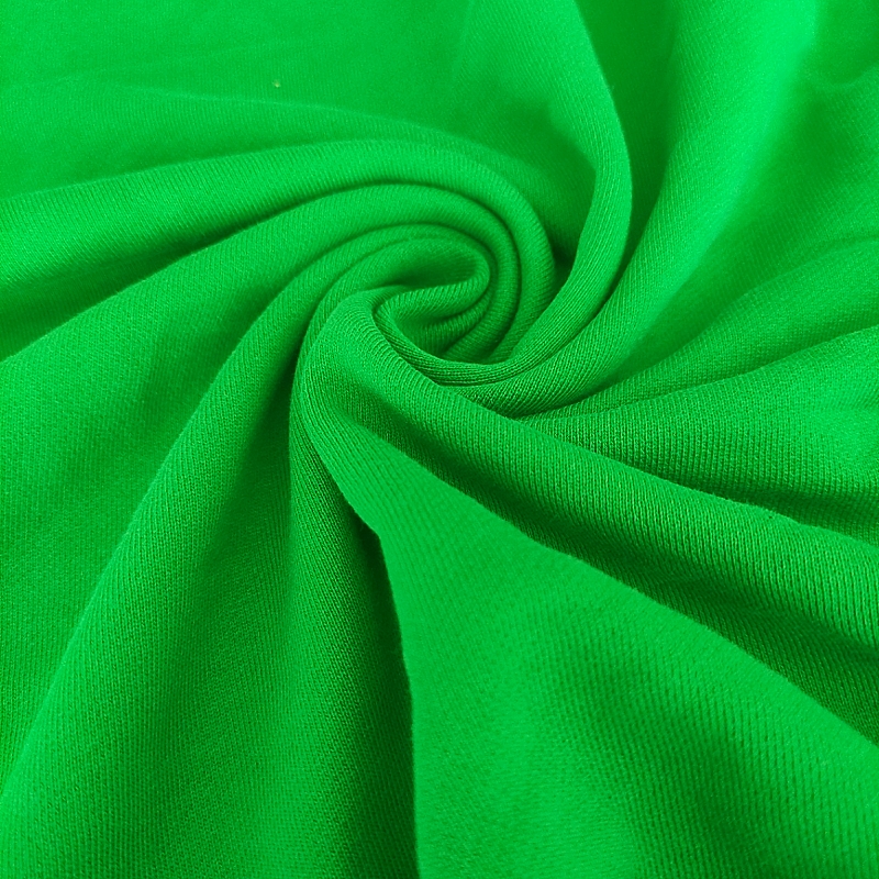 Benetton Yeşil Üç İplik Penye Kumaş - En:140cm