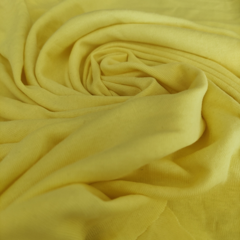 Sarı Likralı İnterlok Modal Süprem Penye Kumaş - En:200cm Boy:100cm