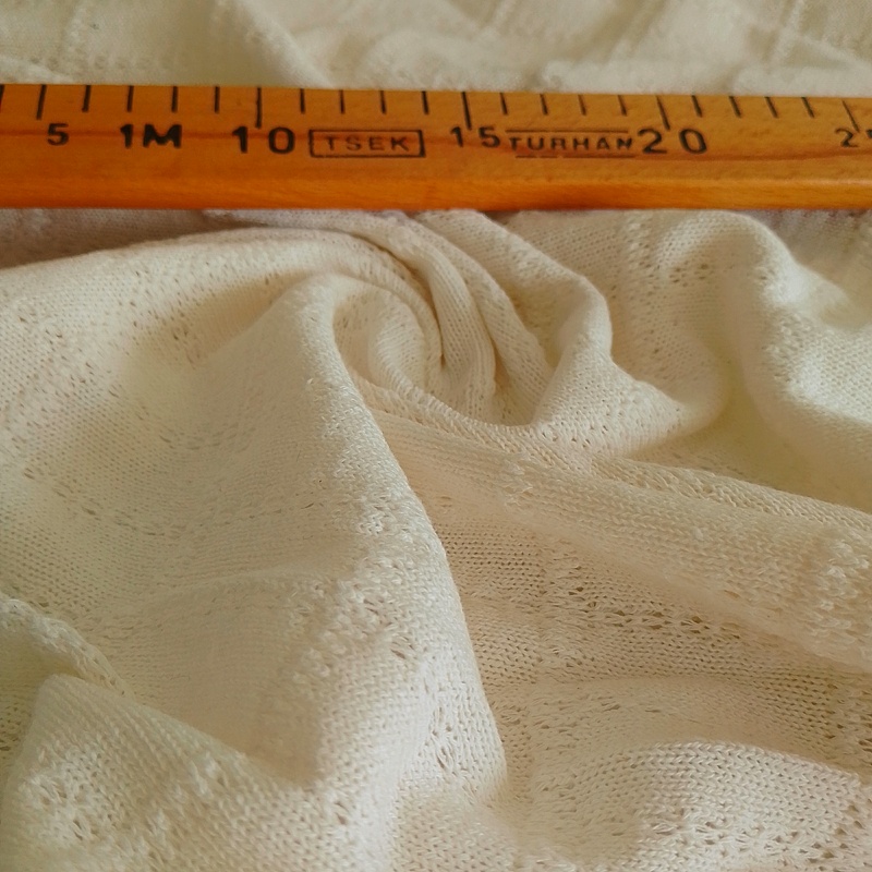 Zara Ekru Triko Penye Kumaş - En:200cm Boy:75cm