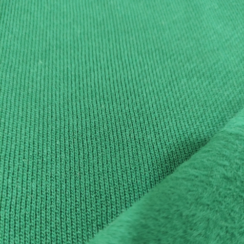 Yeşil Üç İplik Şardonlu Penye Kumaş