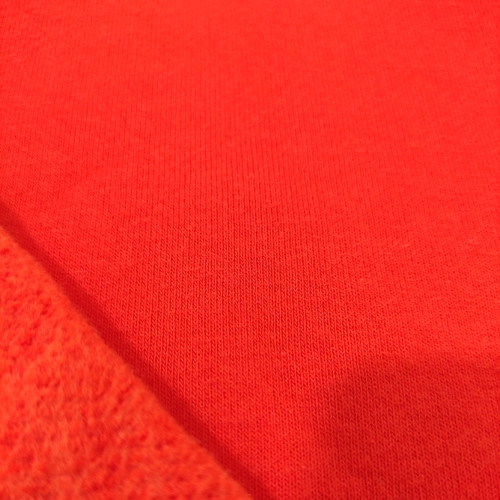 Orange Üç İplik Şardonlu Penye Kumaş