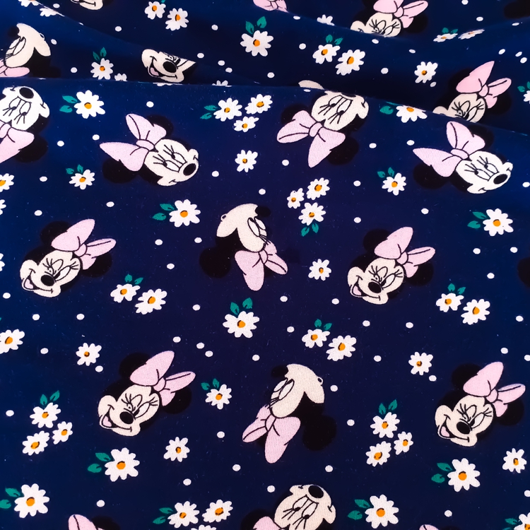 Minnie Mouse 3 İplik Şardonlu Penye Kumaş- Set Satış (13 Parça)