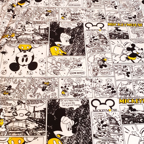 Mickey Mouse 2 İplik Lisanslı Penye Kumaş