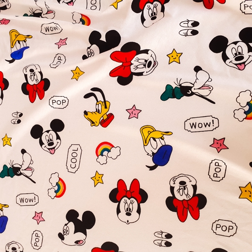 Mickey Mouse&Friends Lisanslı Penye Kumaş