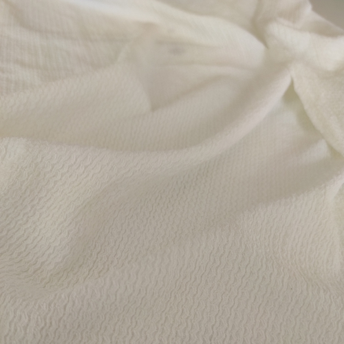 Beyaz Dokulu Zara Krep Kumaş