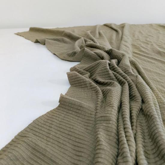 Zara Haki Triko Penye Kumaş - En:120cm Boy:100cm