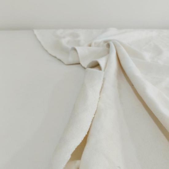Ekru Üç İplilk Şardonlu Penye Kumaş - En:130cm Boy:70cm