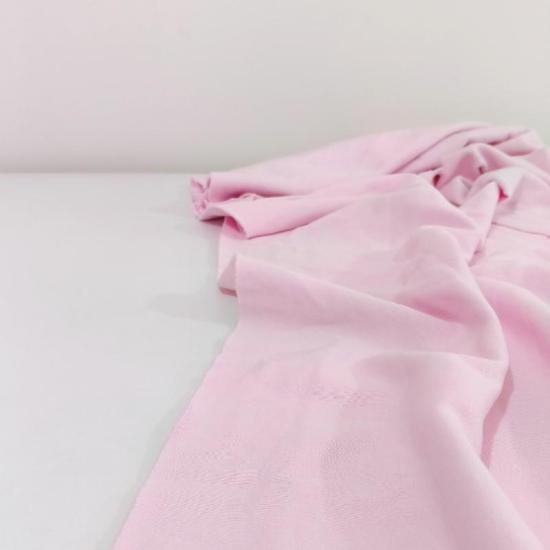 Şeker Pembe Üç İplik Şardonlu Penye Kumaş - En:120cm Boy:80cm