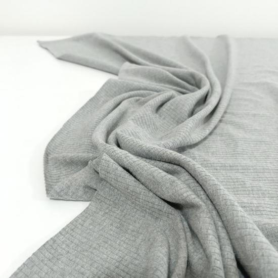 Zara Antrasit Fitilli Triko Penye Kumaş - En:150cm Boy:90cm