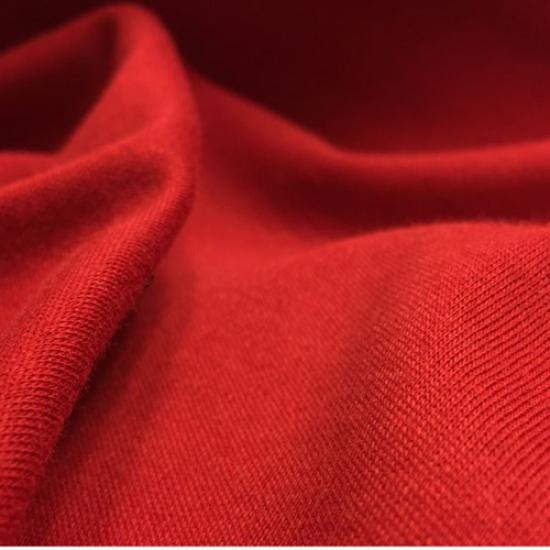 Kırmızı İki İplik Şardonlu Penye Kumaş-200x180
