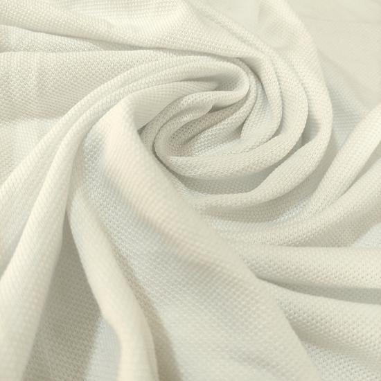 Beyaz Modal Lacoste Penye Kumaş - En:80cm Boy:70cm