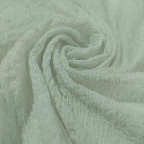 Zara Beyaz Kabartma Krep Kumaş - En:160cm Boy:70cm