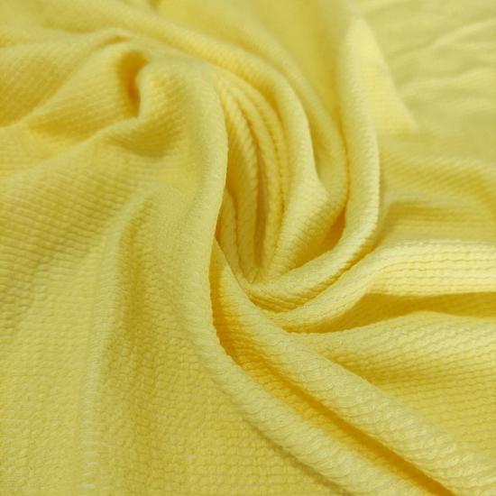 Sarı Likralı Triko Penye Kumaş - En:100cm Boy:70cm