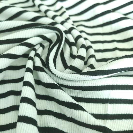 Zara Siyah Beyaz Kaşkorse Triko Penye Kumaş - En:130 Boy:130cm