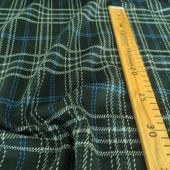 Zara Lacivert Jakarlı Triko Penye Kumaş - En:200 Boy:75cm