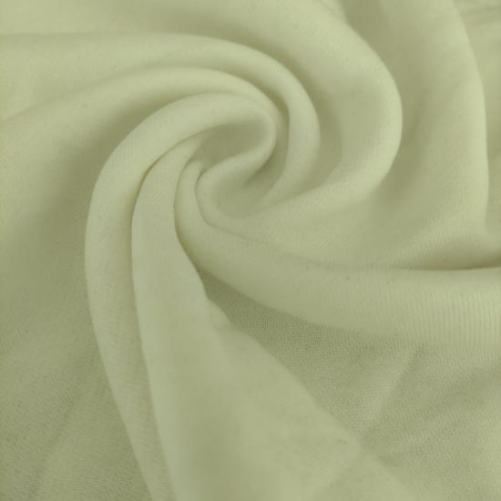Beyaz Üç İplik Şardonlu Penye Kumaş - En:200cm Boy:90cm