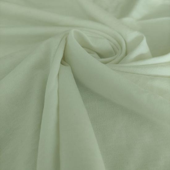 Kırık Beyaz Likralı Modal Süprem Penye Kumaş - En:120cm Boy:100cm