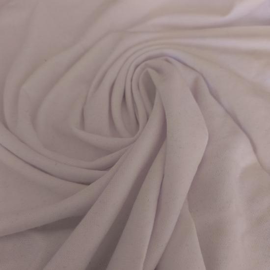 Beyaz  Modal Süprem Penye Kumaş - En:120cm Boy:100cm