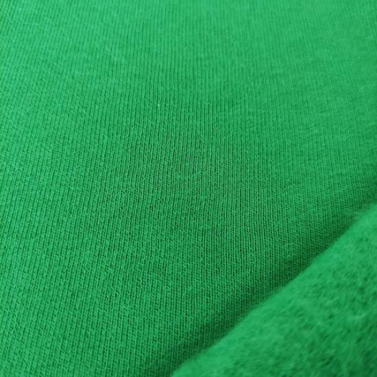 Yeşil Üç İplik Şardonlu Penye Kumaş