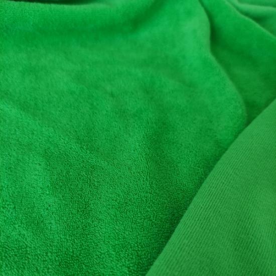 Zara Yeşil Yumoş Kadife Penye Kumaş-200x140